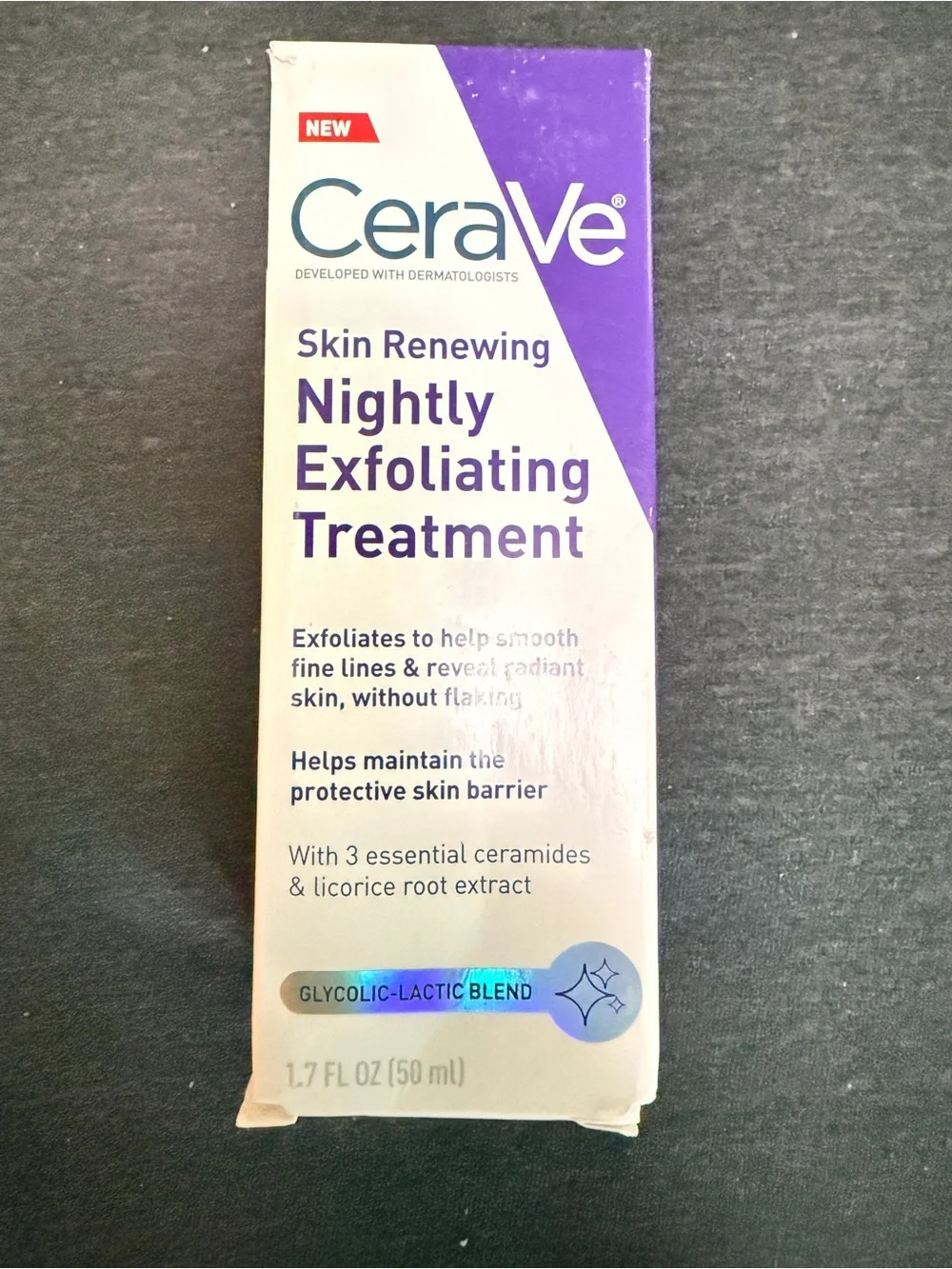 3 Boxes  Renewing Nightly Exfoliating Treatment - Purple